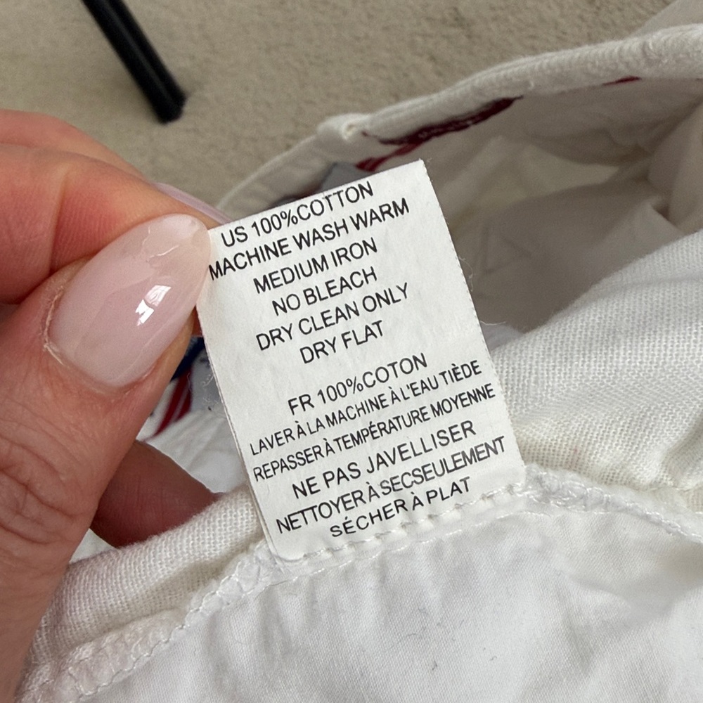 Jachs Just A Cheap Shirt Men’s White Denim Patches Shorts Waist 38 - Picture 10 of 10